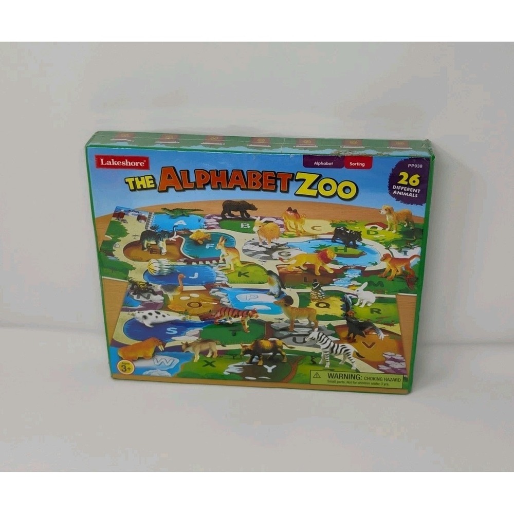 Lakeshore The Alphabet Zoo 26 Animals Letters Sorting - SEALED, Box Has Wear
